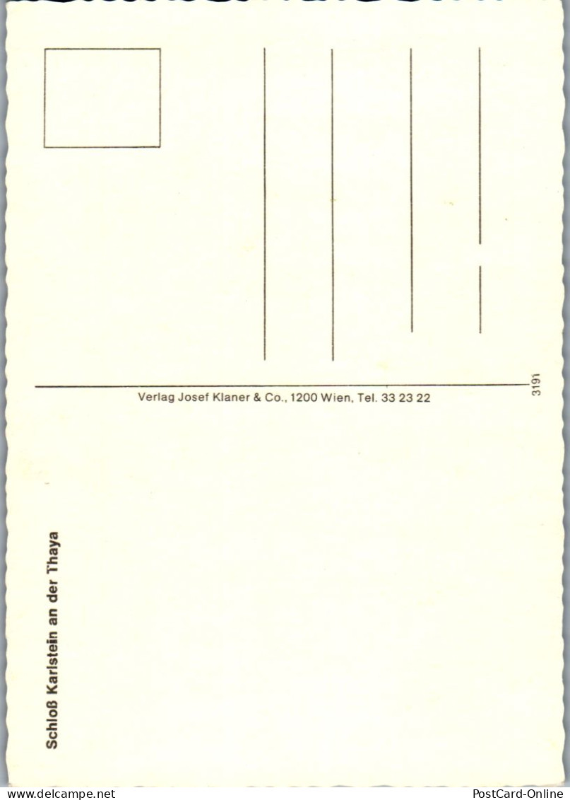 47100 - Niederösterreich - Karlstein An Der Thaya , Schloß Karlstein An Der Thaya - Nicht Gelaufen  - Waidhofen An Der Thaya