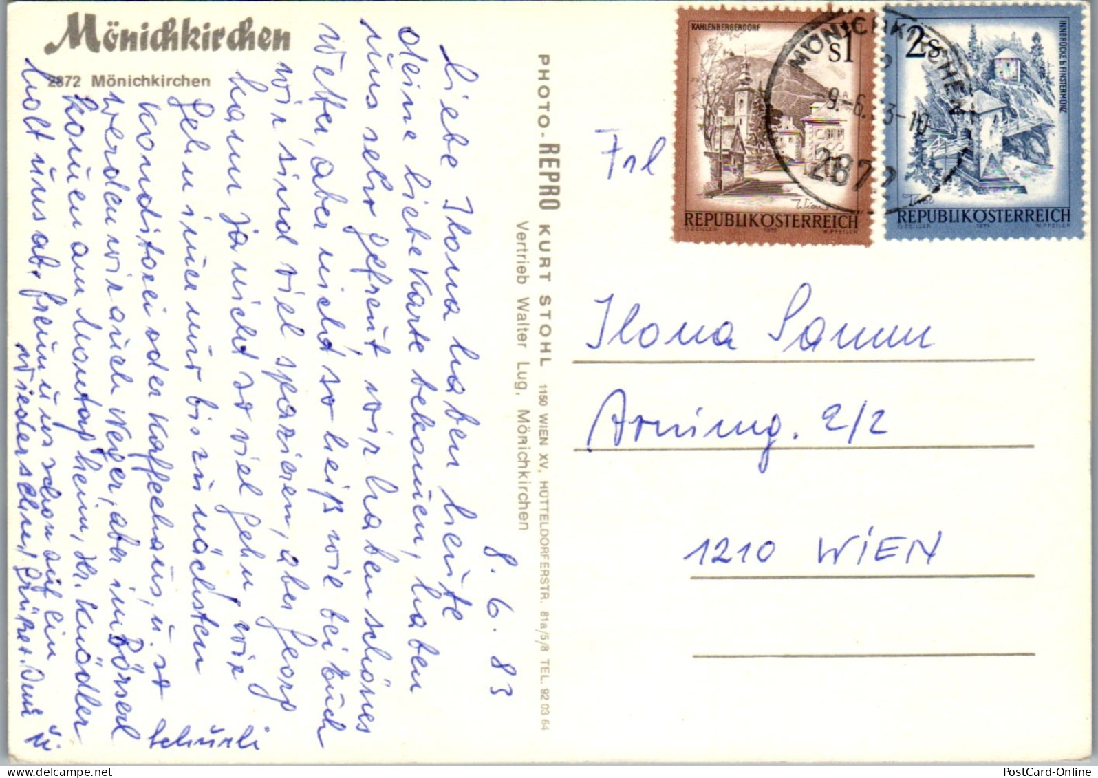 47097 - Niederösterreich - Mönichkirchen , Mehrbildkarte - Gelaufen 1983 - Neunkirchen