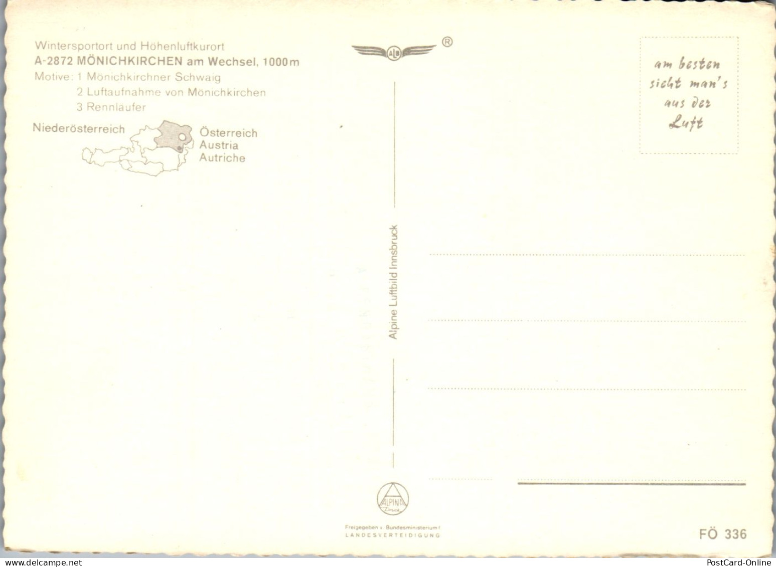 47086 - Niederösterreich - Mönichkirchen , Schwaig , Ski , Sport , Mehrbildkarte - Nicht Gelaufen  - Neunkirchen