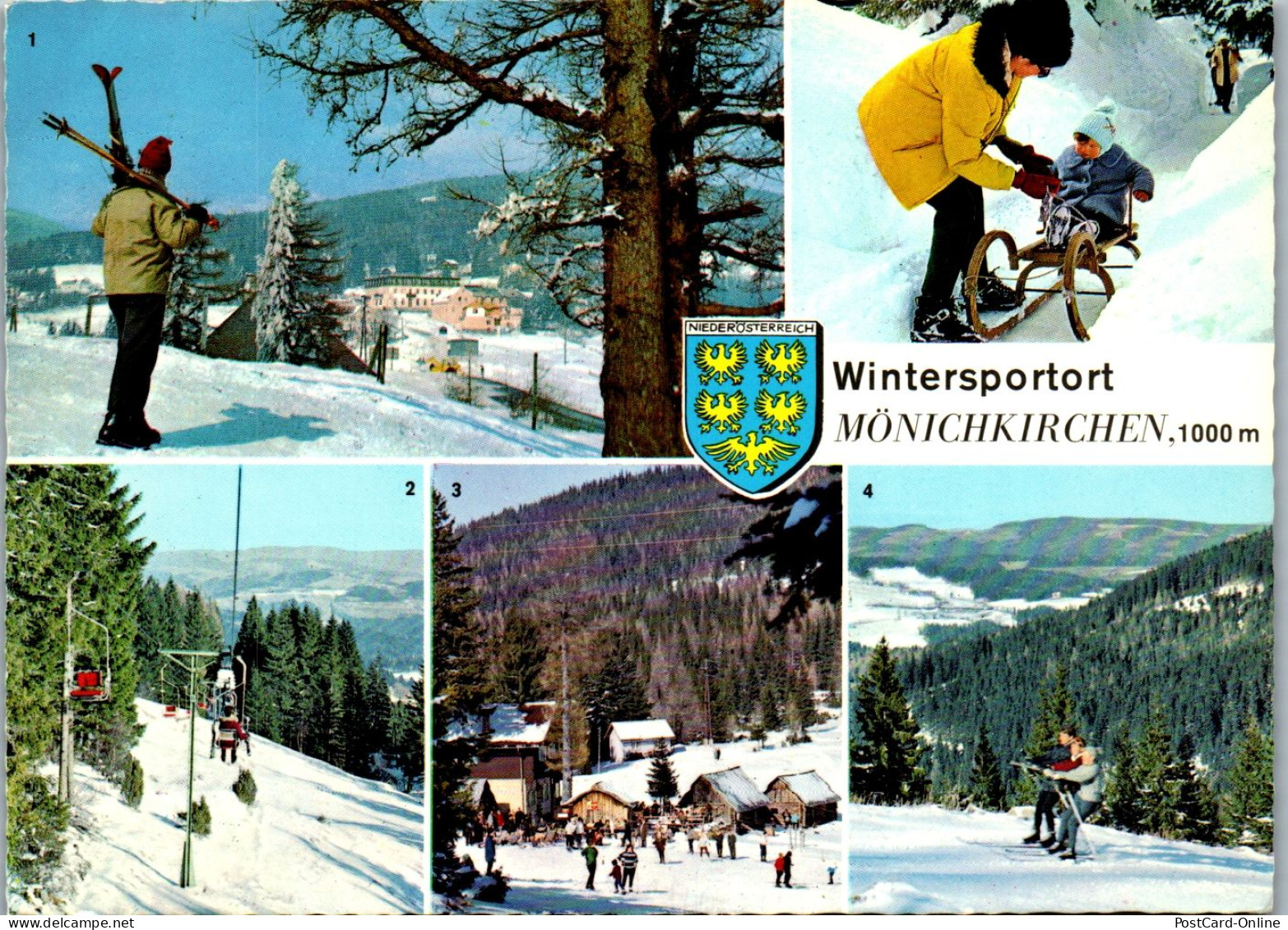 47088 - Niederösterreich - Mönichkirchen , Mehrbildkarte - Gelaufen 1973 - Neunkirchen