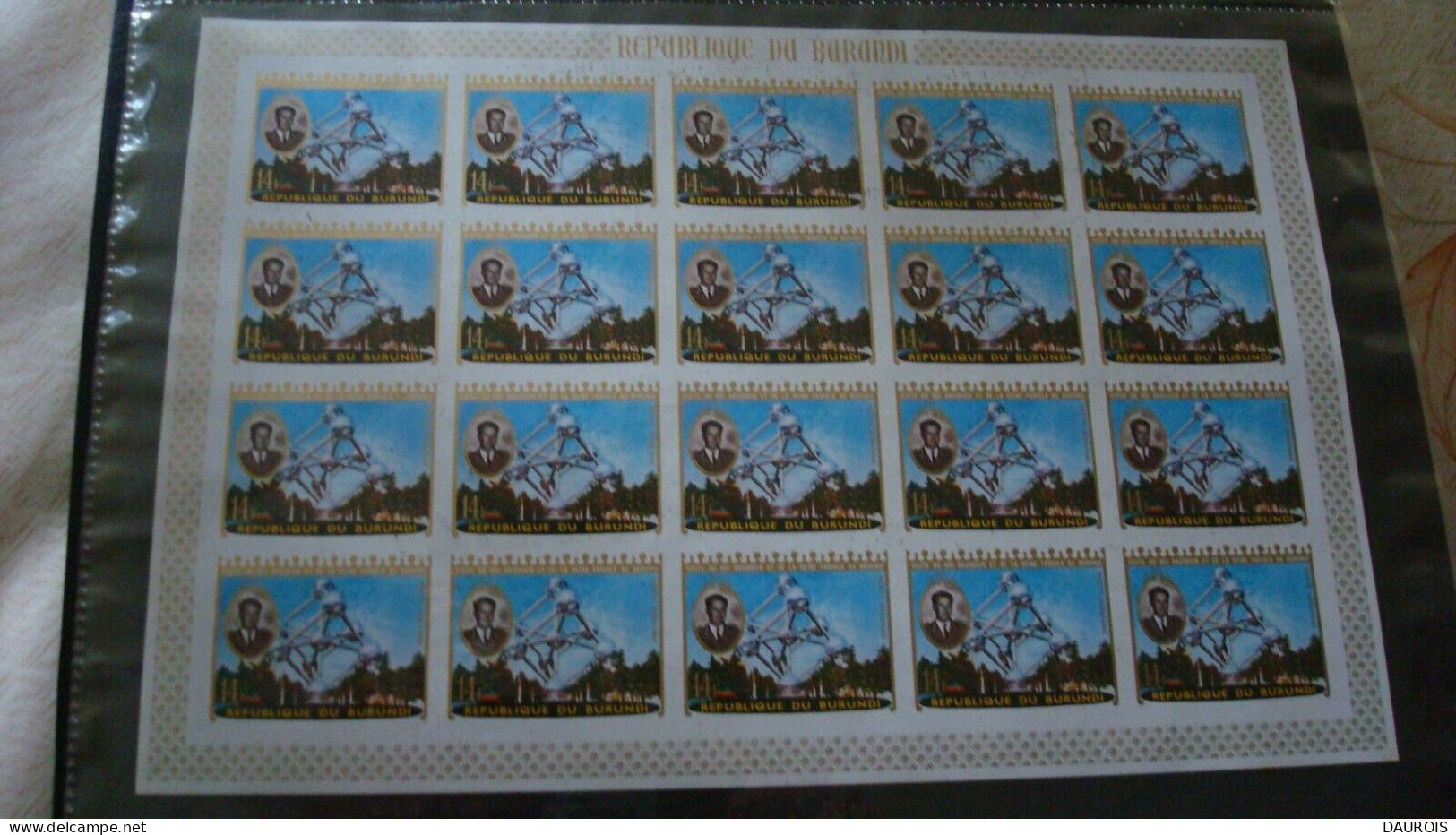 Très Rare! Une Planche Non émis Burundi 1970 Roi Baudoin En Visite Officielle. - Unused Stamps