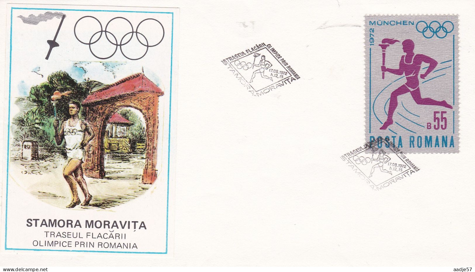 Roumanie Romania  Munich FDC - Lucha