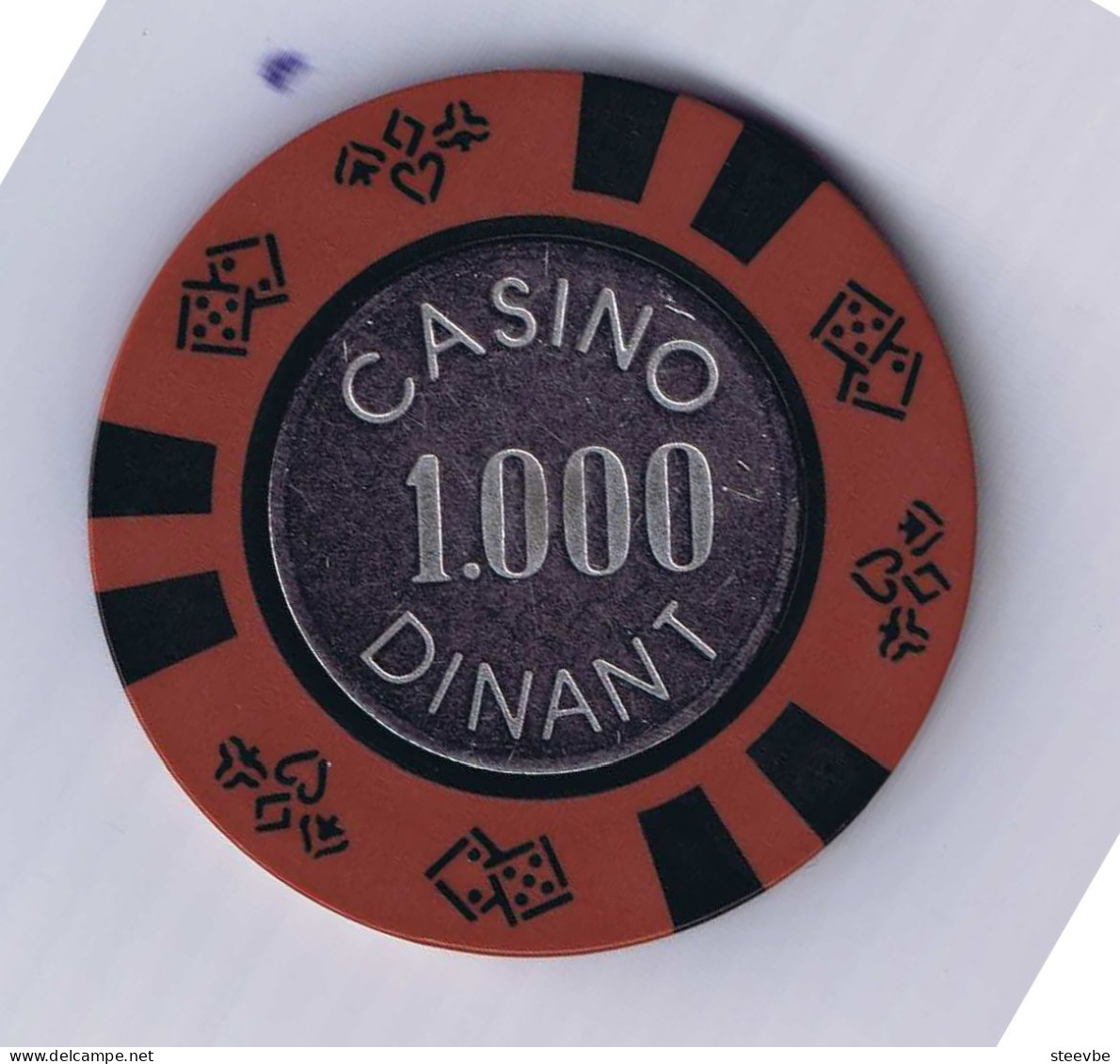Dinant Casino Chip Fiche Set 3 Belgium Belgique België - Casino