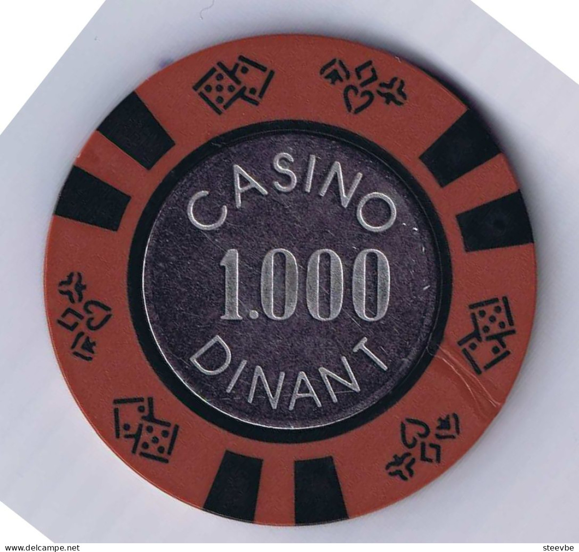 Dinant Casino Chip Fiche Set 3 Belgium Belgique België - Casino