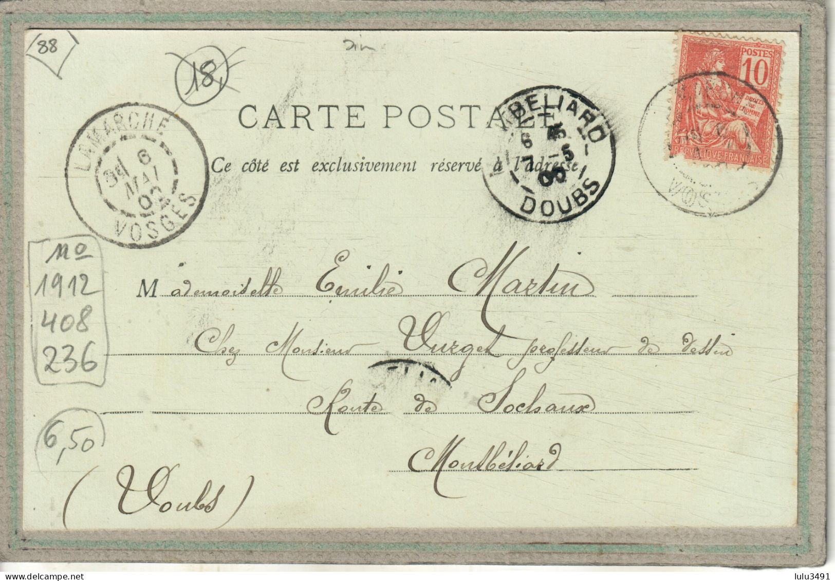CPA - LAMARCHE (88) - Aspect De La Grand'Rue En 1900 - Lamarche
