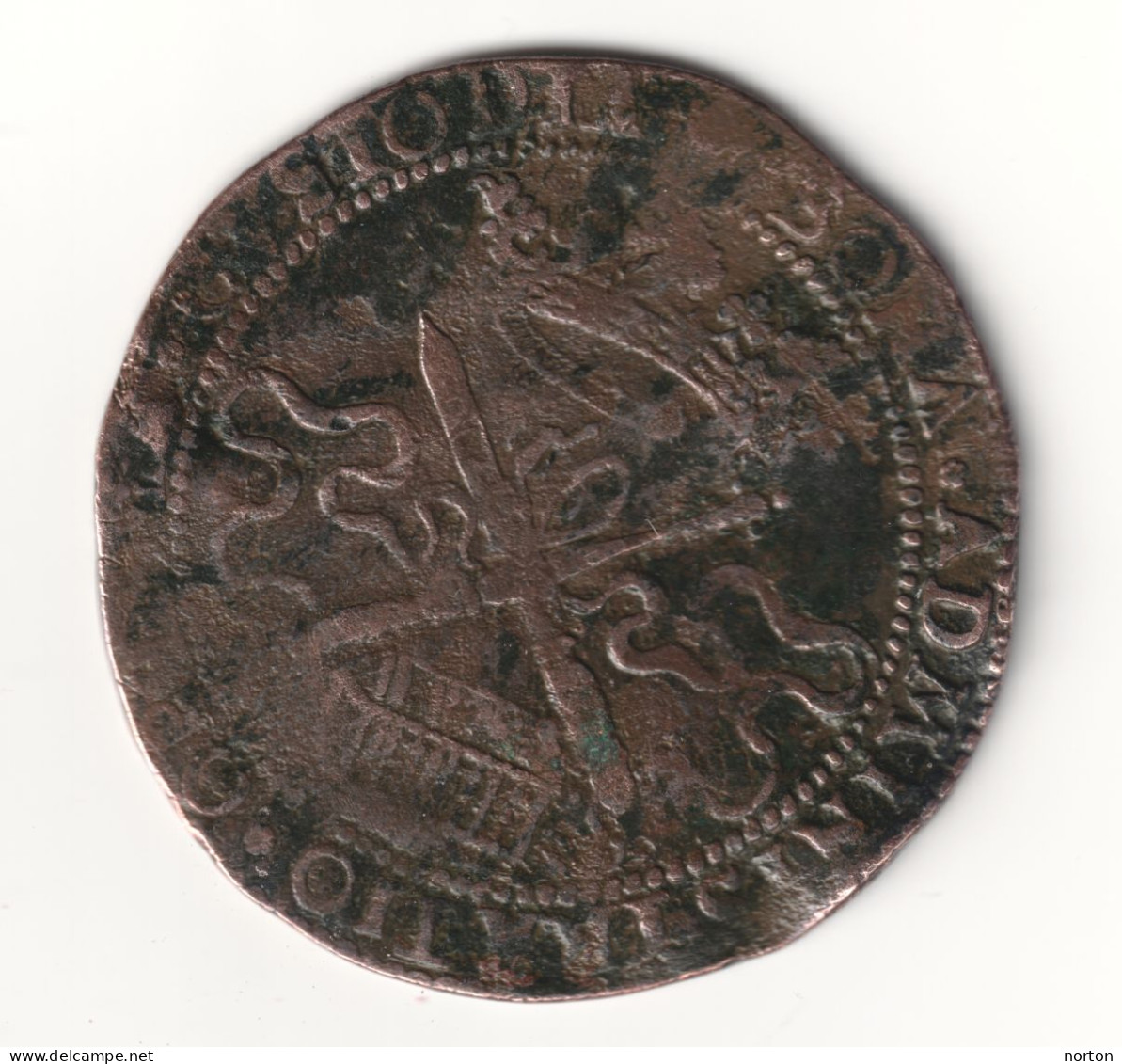 Pays-Bas Méridionaux Jeton 1676 Cuivre J.L Madoets Bruxelles BONA ADMINISTRATIO OPTIMA CVSTODIA 31 Mm - Royaux / De Noblesse