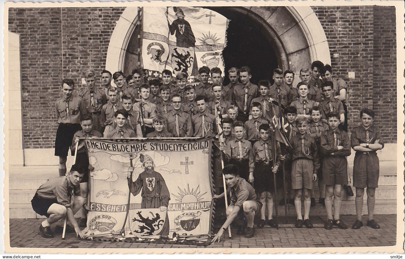 KALMTHOUT ESSEN STUDENTEN-GILDE 'T HEIDEBLOEMPJE MET VAANDEL - FOTOKAART - CARTE PHOTO - Kalmthout