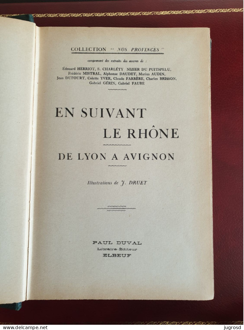 En Suivant Le Rhone De Lyon à Avignon Gravures Et Aquarelle 1934 - Rhône-Alpes