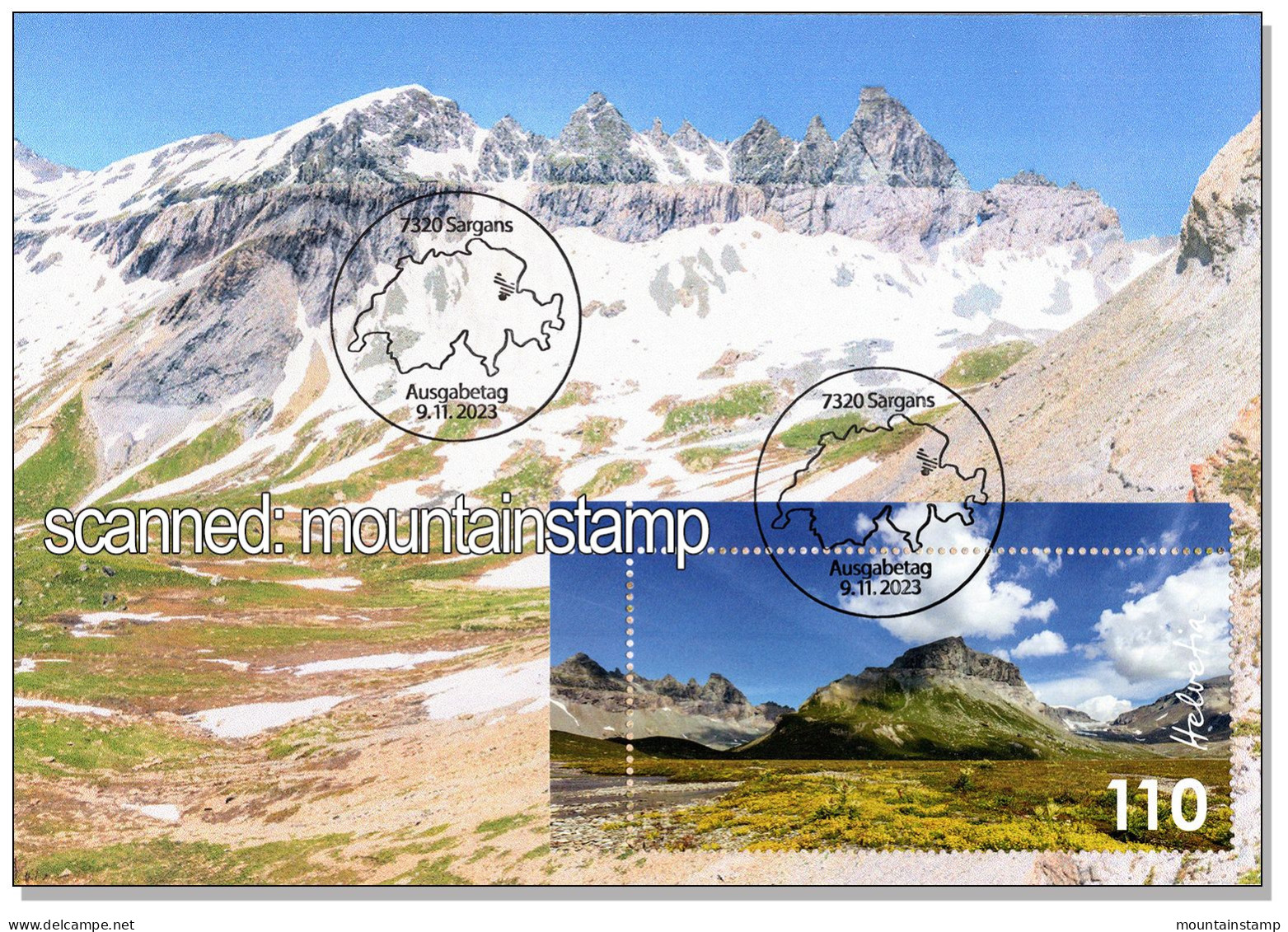 Switzerland  2023 (Box2) UNESCO Tektonikarena Sardona Tschingelhörner Mountains Berge Montagnes Montagne FDC - Briefe U. Dokumente