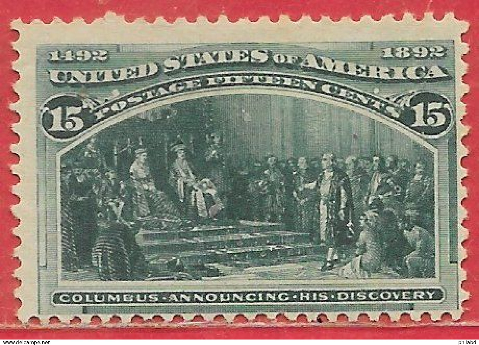 Etats-Unis D'Amérique N°89 15c Vert 1893 (*) - Neufs