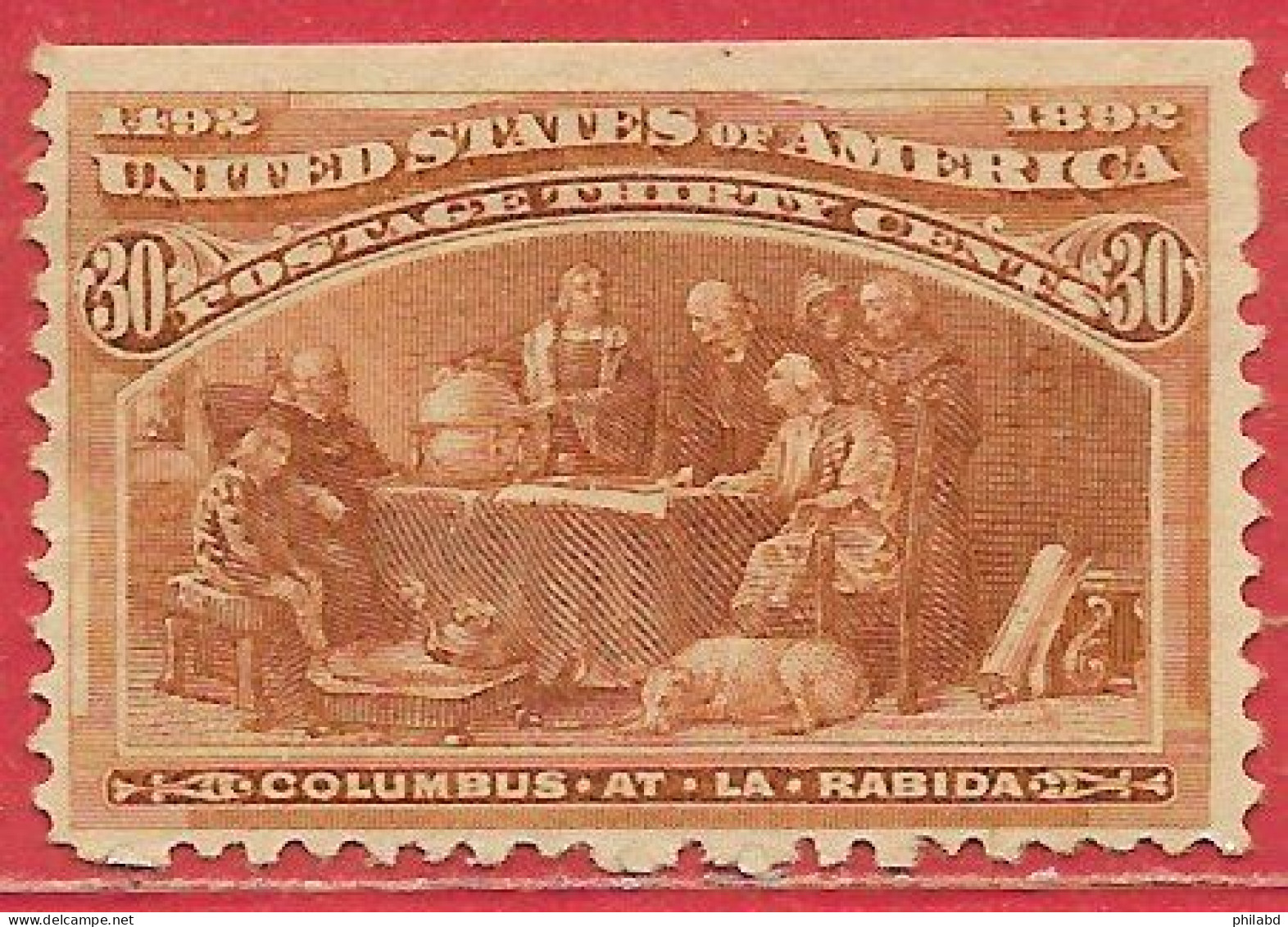 Etats-Unis D'Amérique N°90 30c Brun-orange 1893 (*) - Ongebruikt