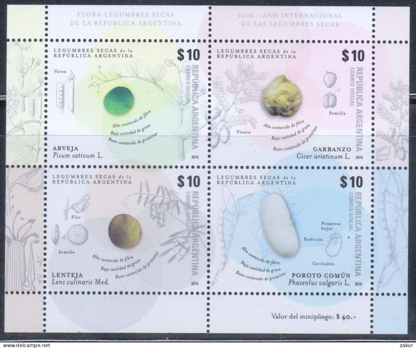 Argentina - HB Legumbres Secas - Unused Stamps