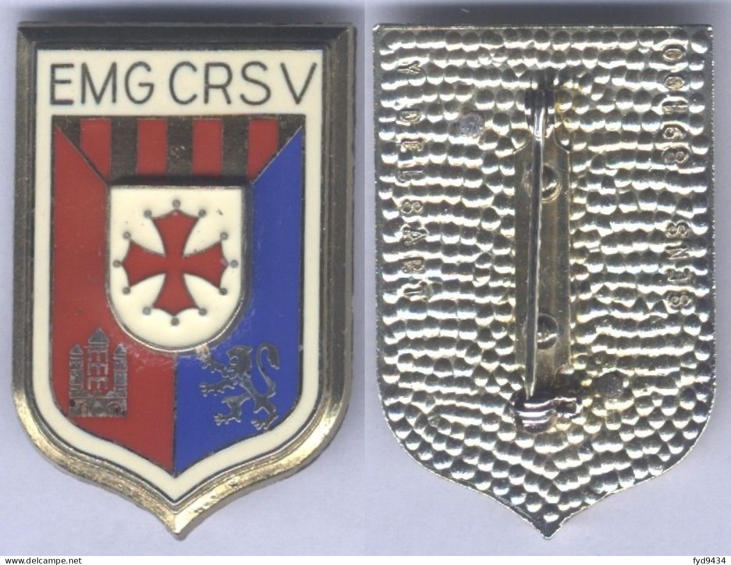 Insigne De L'Etat Major Du Groupement De Compagnie Républicaine De Sécurité N° V - Polizia