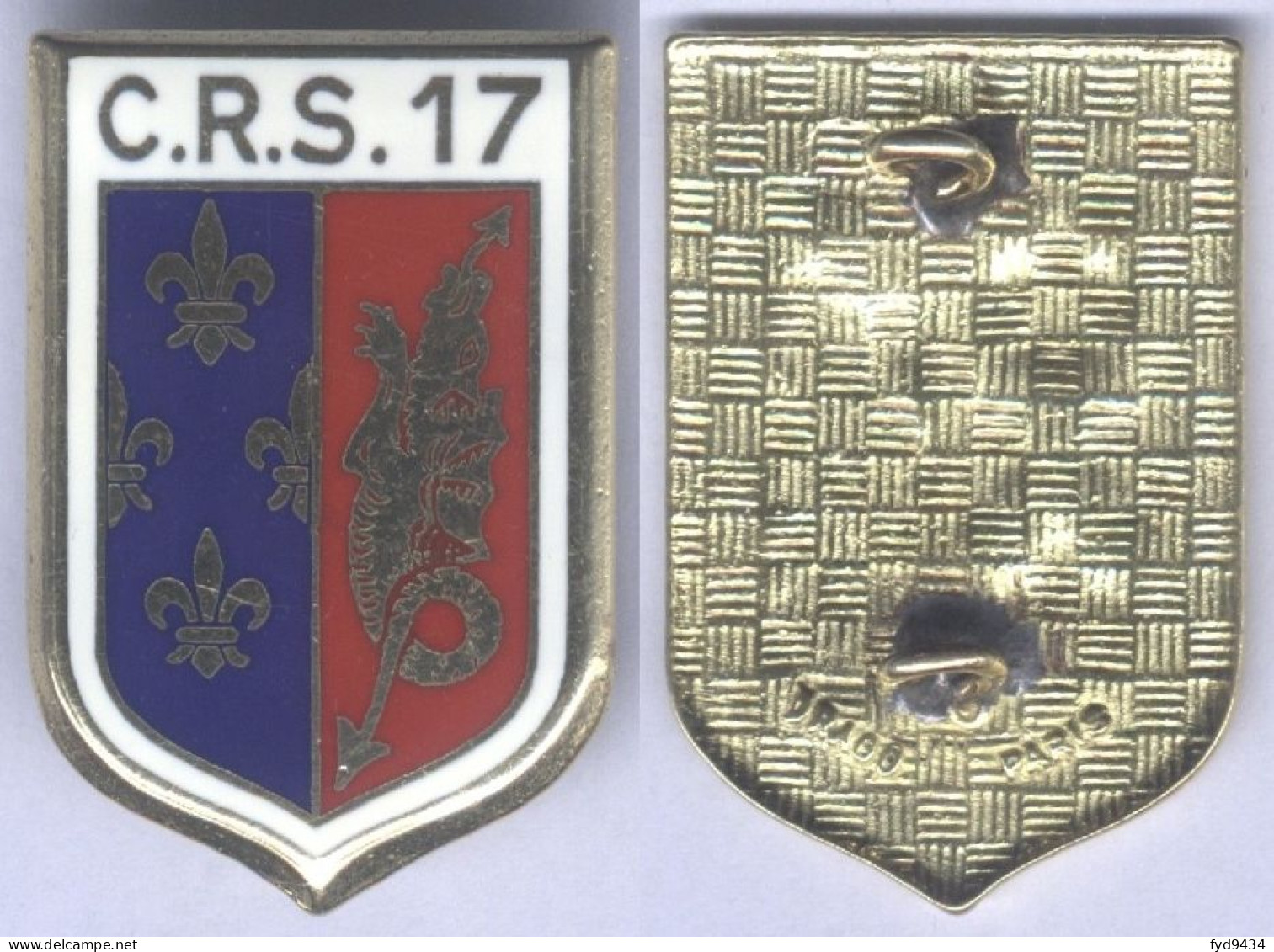 Insigne De La Compagnie Républicaine De Sécurité N° 17 - Policia