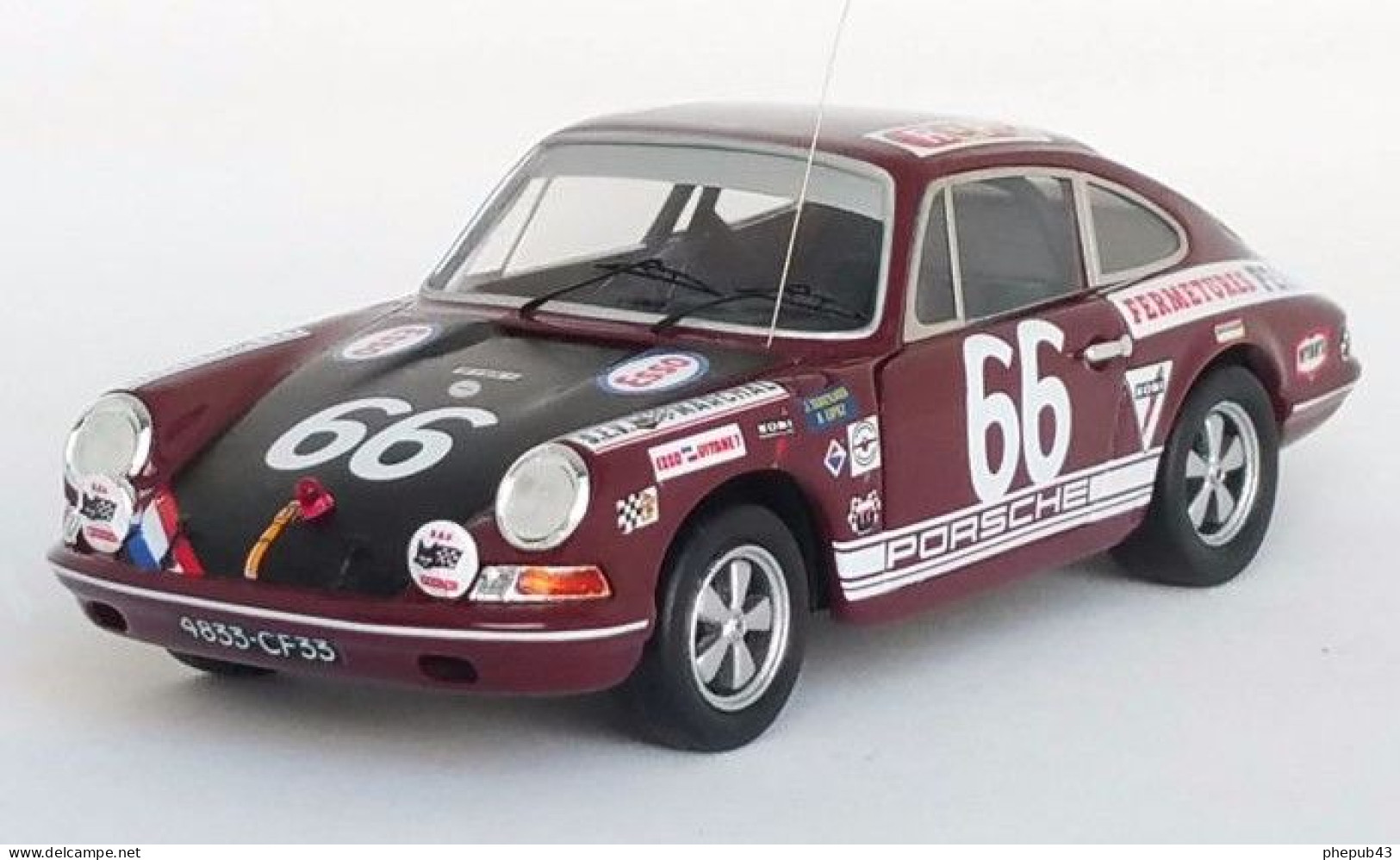 Porsche 911 T - 24h Le Mans 1969 #66 - J. Egreteaud/R. Lopez - Troféu - Trofeu