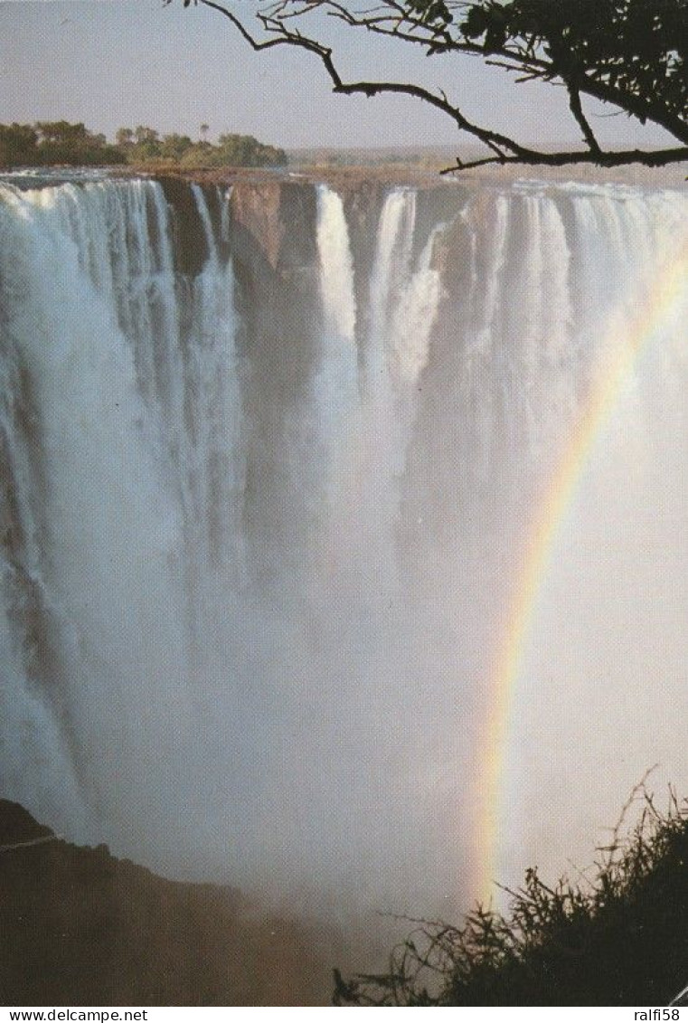 1 AK Simbabwe / Sambia * Victoria Falls - Main Falls - Seit 1989 Weltnaturerbe Der UNESCO * - Zimbabwe