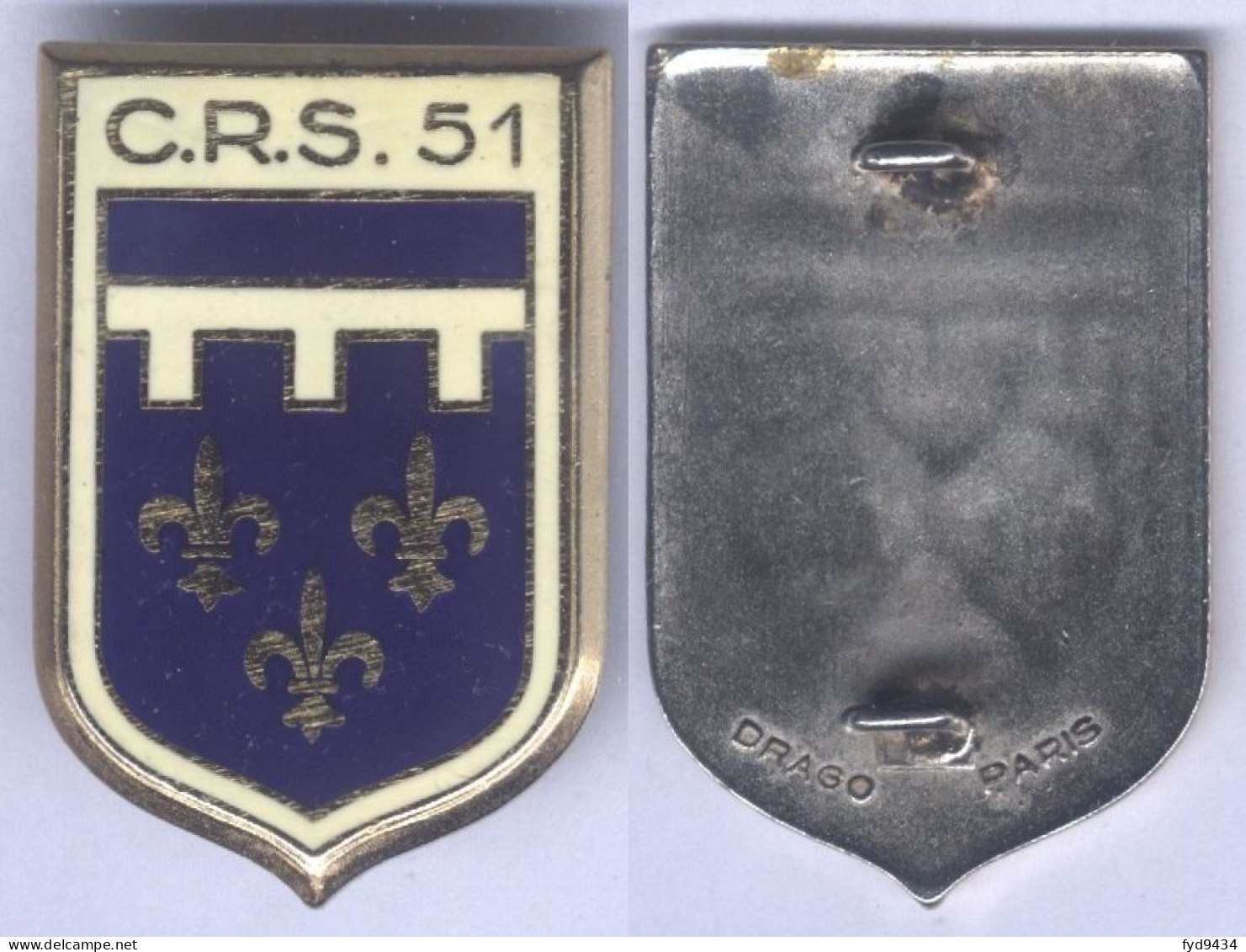 Insigne De La Compagnie Républicaine De Sécurité N° 51 - Orléans - Police