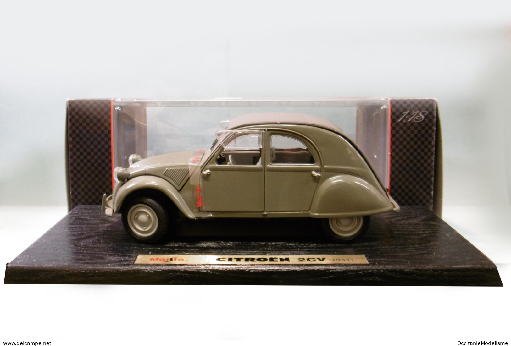 Maisto - CITROEN 2CV 1952 Gris Réf. 10000 BO 1/18 - Maisto