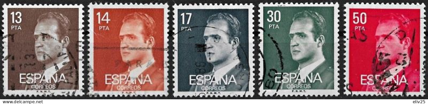 Spain 1981-1984, Definitive Stamps: King Juan Carlos I - Lot Of 5 V. Used - Used Stamps