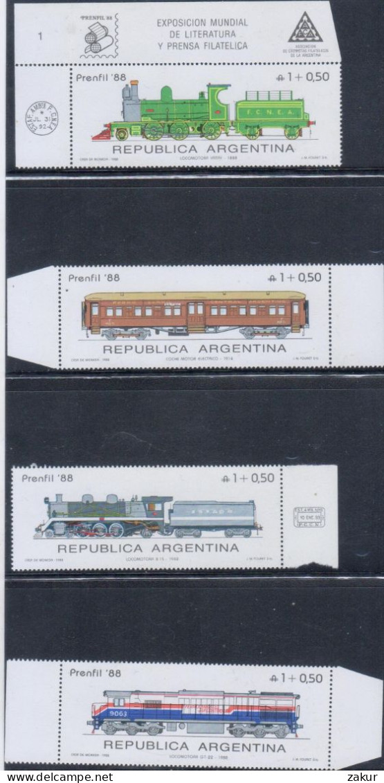 Argentina - Locomotoras Del Ferrocarril - Ongebruikt