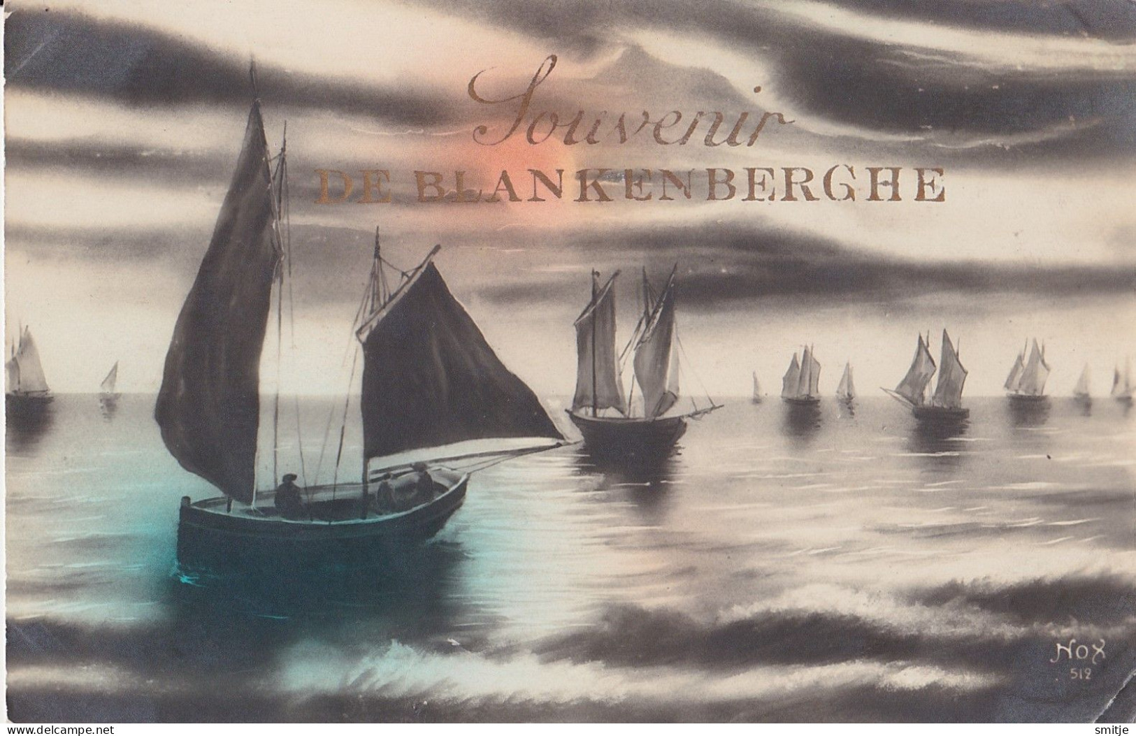 BLANKENBERGE SOUVENIR 1922 VISSERIJ / VISSERSSCHEPEN - Blankenberge