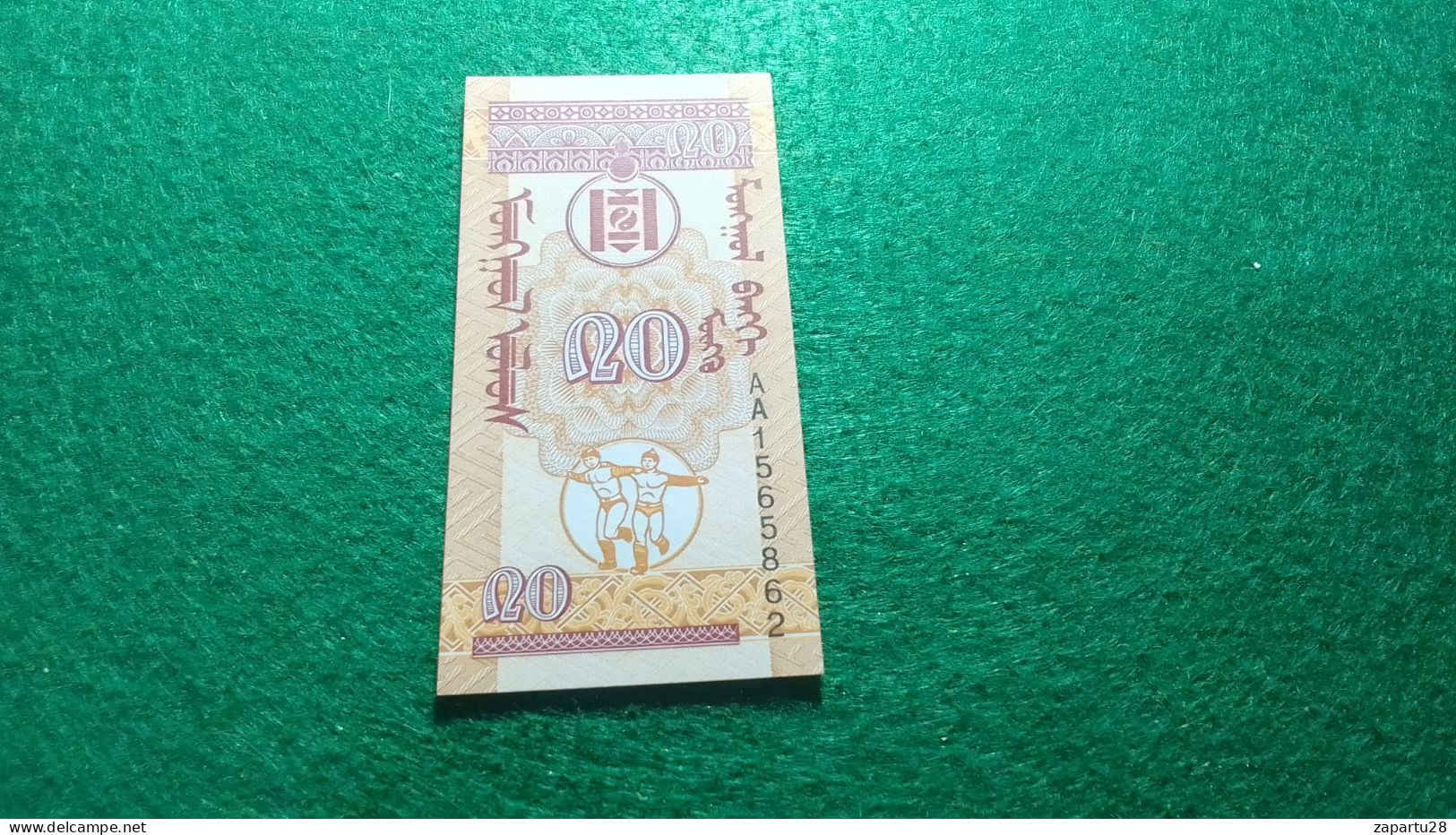 MOĞOLİSTAN-         20 TUGRİK             UNC - Mongolia