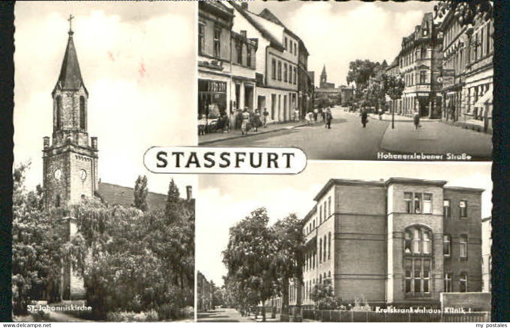70087737 Stassfurt Stassfurt Kirche Krankenhaus Hohenerxlebener Strasse X 1963 H - Stassfurt