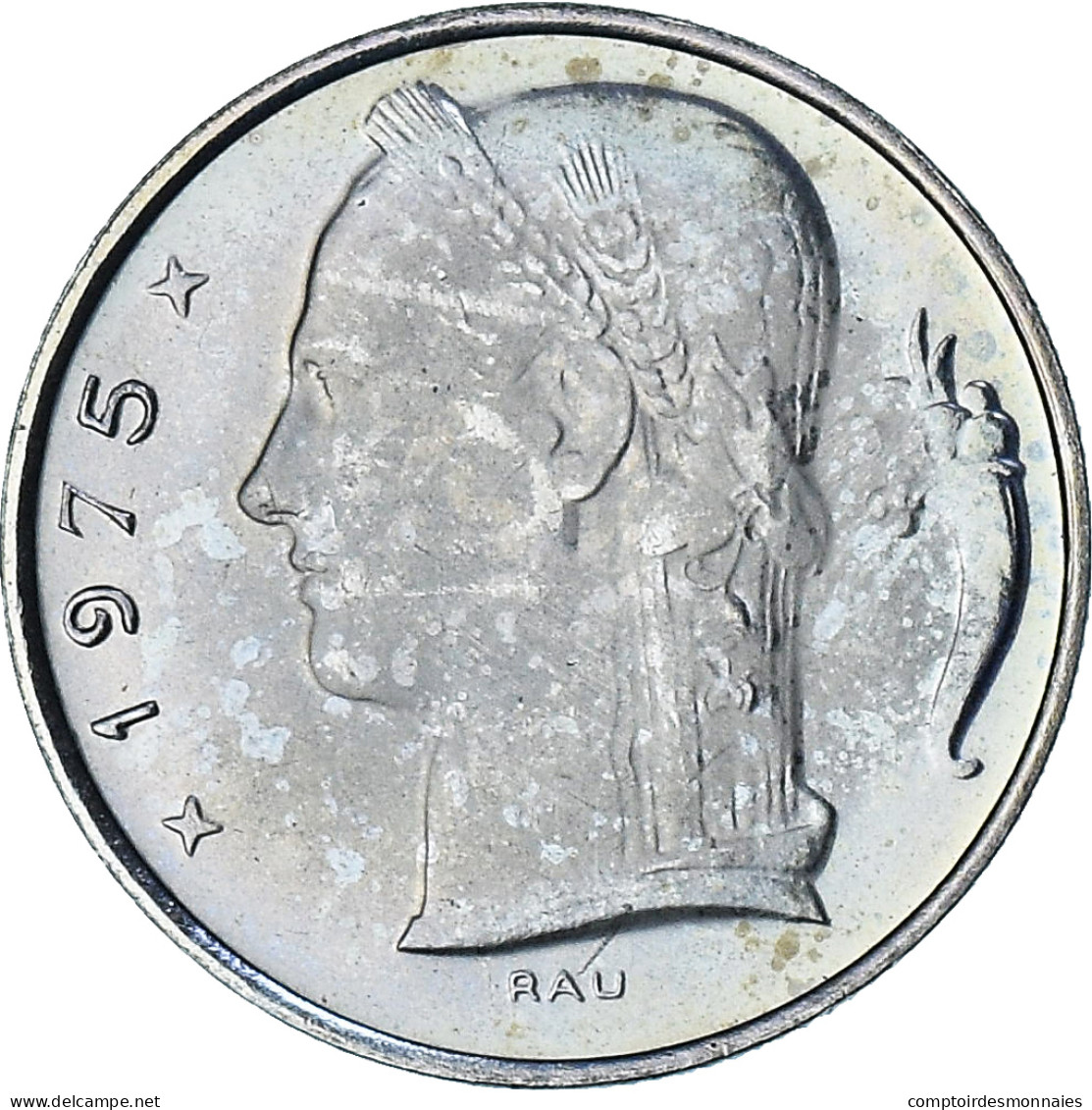 Belgique, Baudouin I, 5 Francs, 5 Frank, 1975, FDC, Cupro-nickel, KM:135.1 - 5 Frank