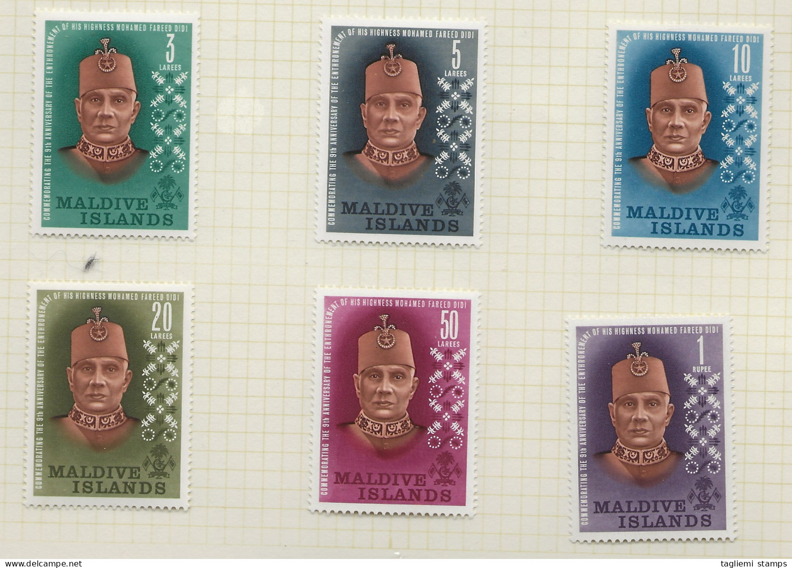 Maldives, 1962, SG 104 - 109, Complete Set, Mint Hinged - Maldives (...-1965)