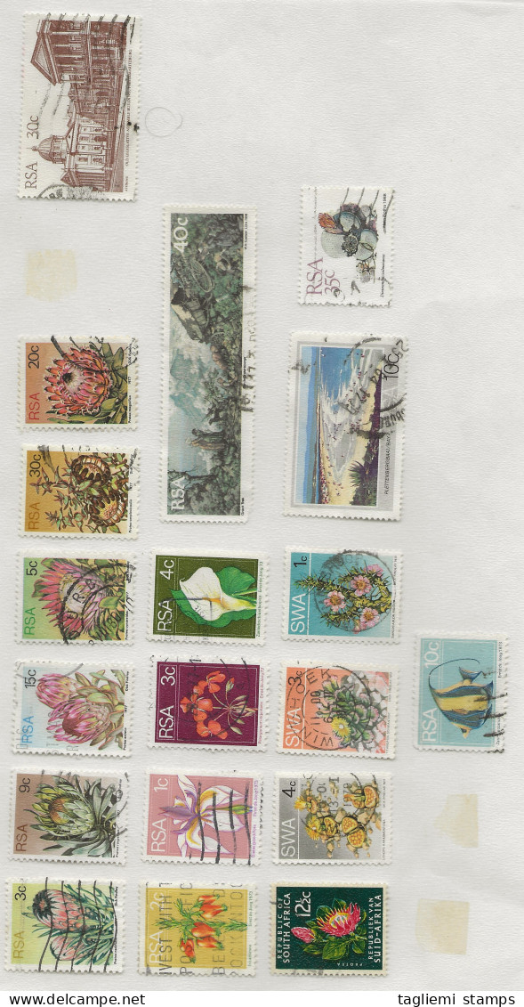 South Africa, Collection Of Assorted Stamps, 1970s To 1990s, Used - Collections, Lots & Series