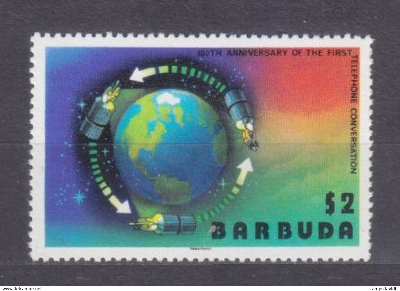 1977 Barbuda 285 Satellites In Earth Orbit 1,30 € - América Del Norte