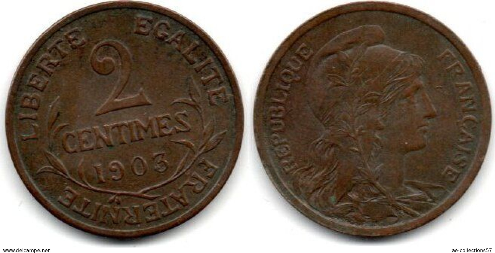 MA 28859 / 2 Centimes 1903 TTB - 2 Centimes