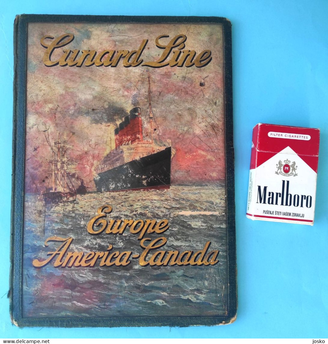 CUNARD LINE - EUROPE & AMERICA-CANADA ... beautifull original vintage writting pad (or official document case) RRRR