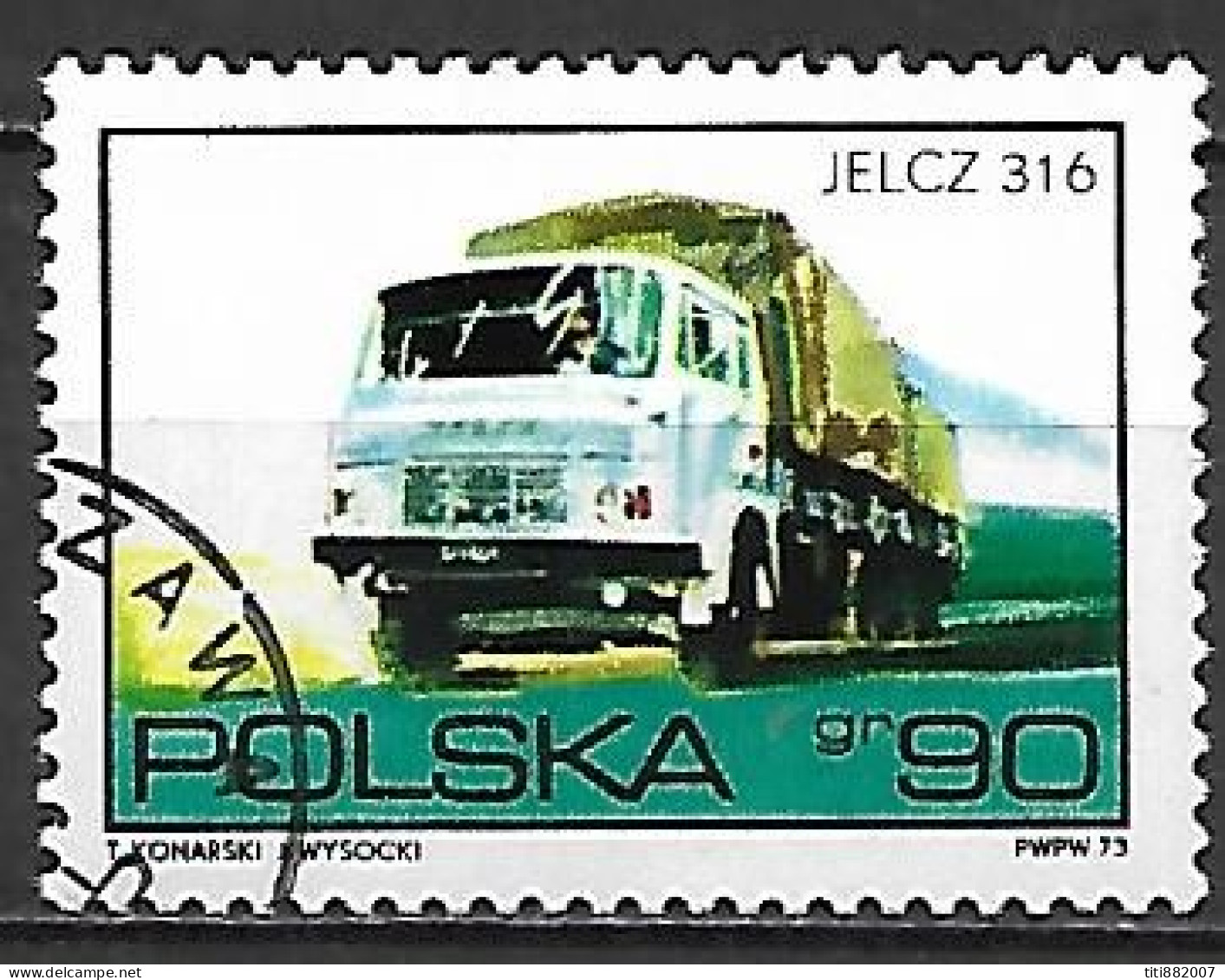 POLOGNE     -       CAMION   /    JELCZ 316   -   Oblitéré - LKW