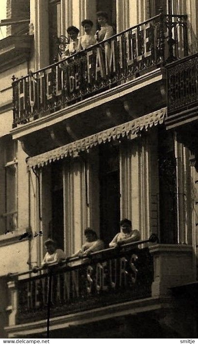 Brussel Bruxelles 1913 Fotokaart Carte Photo RPPC Hotel De Famille  ...... Soeurs -  A IDENTIFIER - Bar, Alberghi, Ristoranti