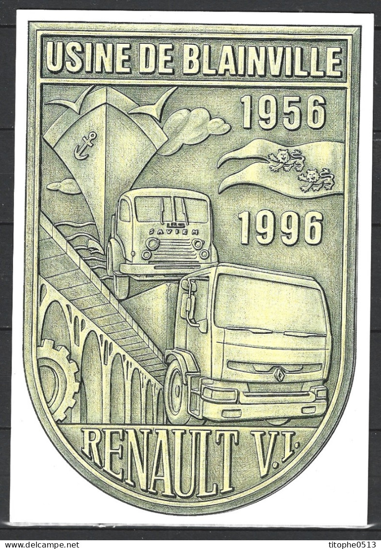 FRANCE. Carte Commémorative De 1996. Camion Saviem/Renault. - Trucks