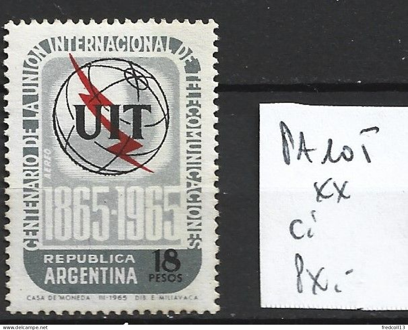 ARGENTINE PA 105 ** Côte 0.50 € - Posta Aerea