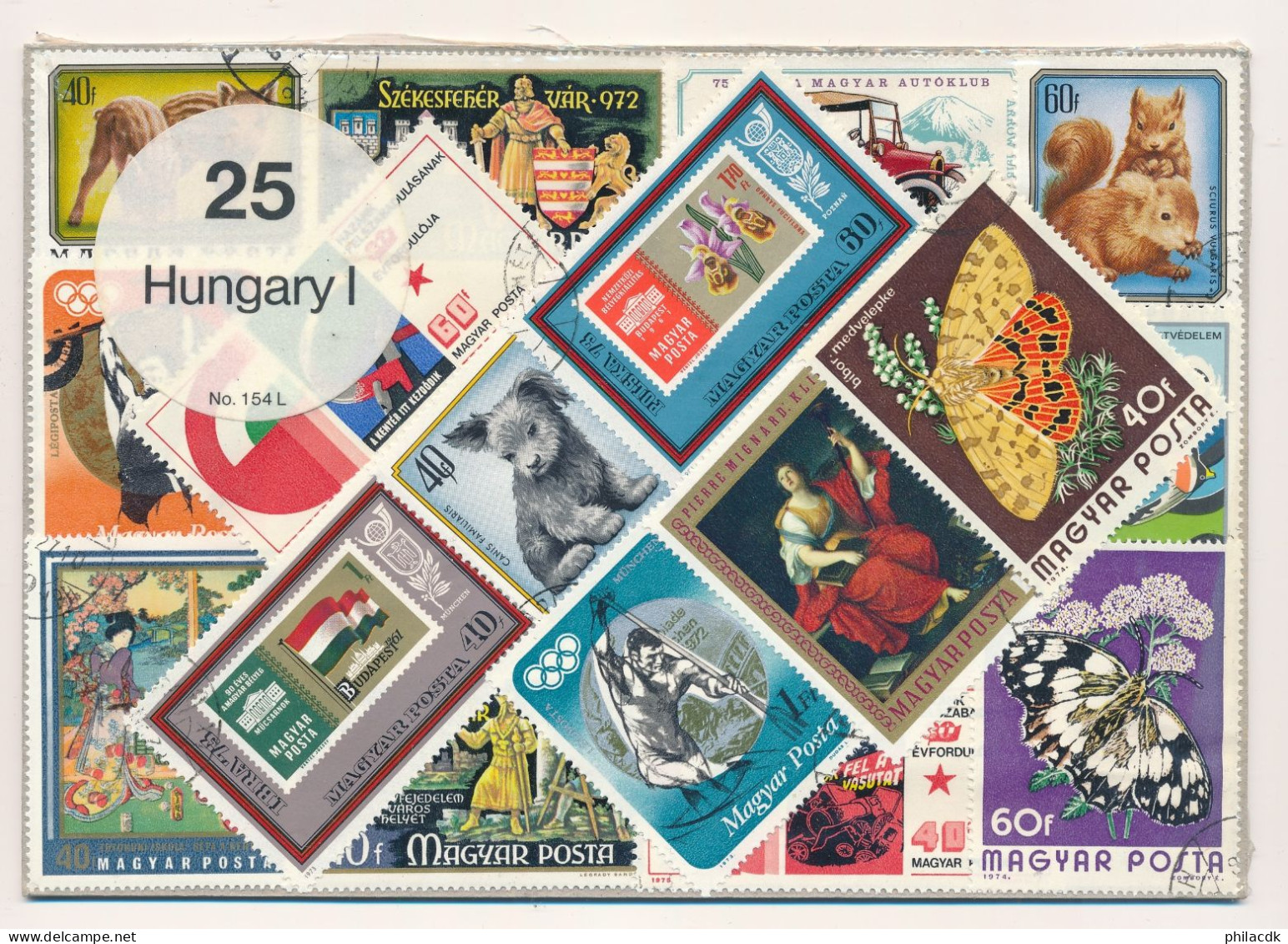 LOT DE 25 TIMBRES HONGRIE - Sammlungen