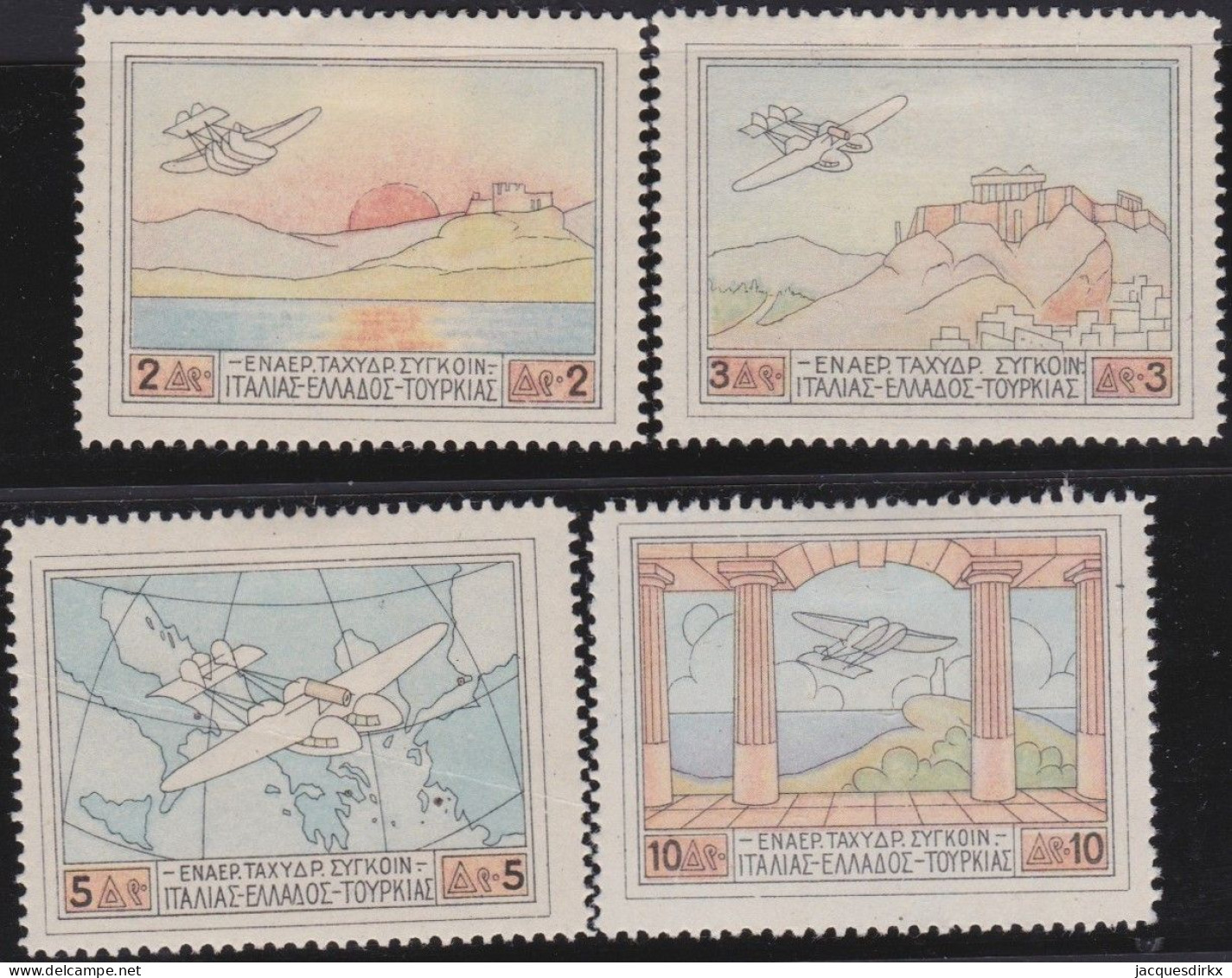 Greece      .  Michel   .   300/303  .       *      .   Mint-hinged - Unused Stamps