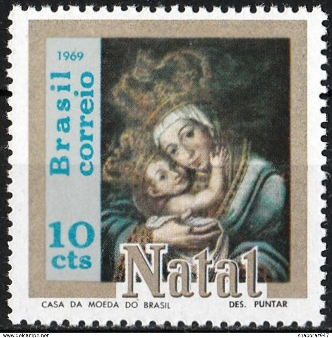 1969 Brasile Mother's Day Christmas MNH** Nat37 - Moederdag