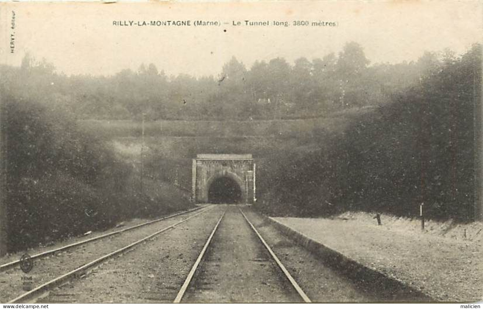 -dpts Div -ref-BL644- Marne - Rilly La Montagne - Le Tunnel - Long. 3500 M - Ligne De Chemin De Fer - - Rilly-la-Montagne