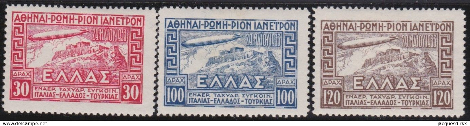 Greece       .  Michel      .    352/354  (2 Scans)     .       *     .    Mint-hinged - Unused Stamps