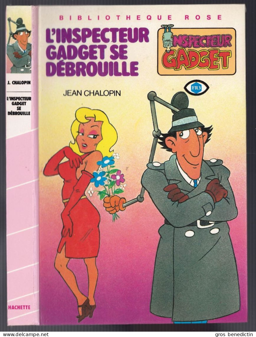 Hachette - Bibliothèque Rose - J. Chalopin - G. Chaulet - "L'inspecteur Gadget Se Débrouille" - 1984 - #Ben&Chau&Gad - Bibliotheque Rose