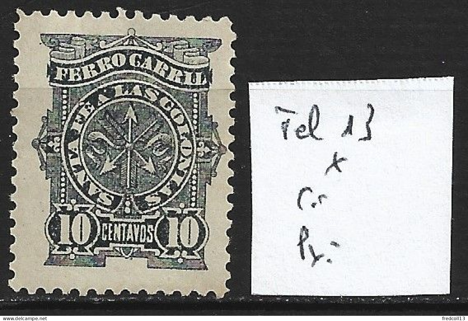 ARGENTINE Télégraphe 13 * Côte 1 € - Telégrafo