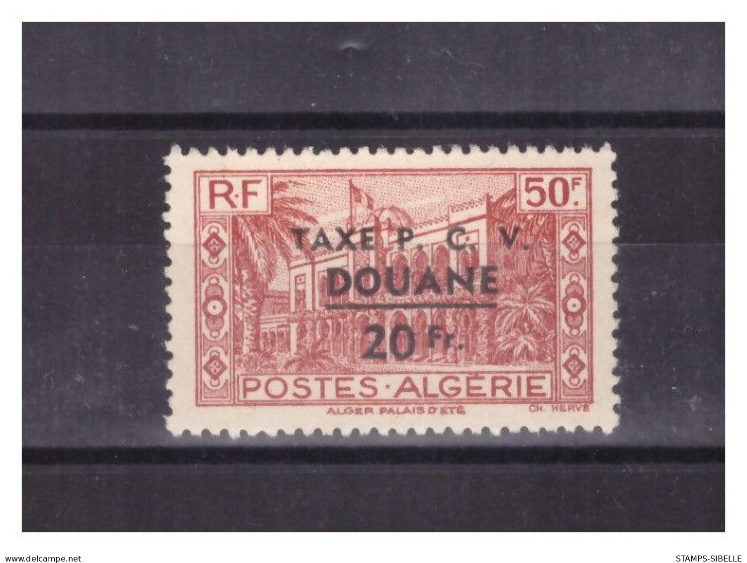 ALGERIE   . TAXE  N °  27  . 20 F  SUR  50 F    NEUF  *   .  SUPERBE . - Timbres-taxe