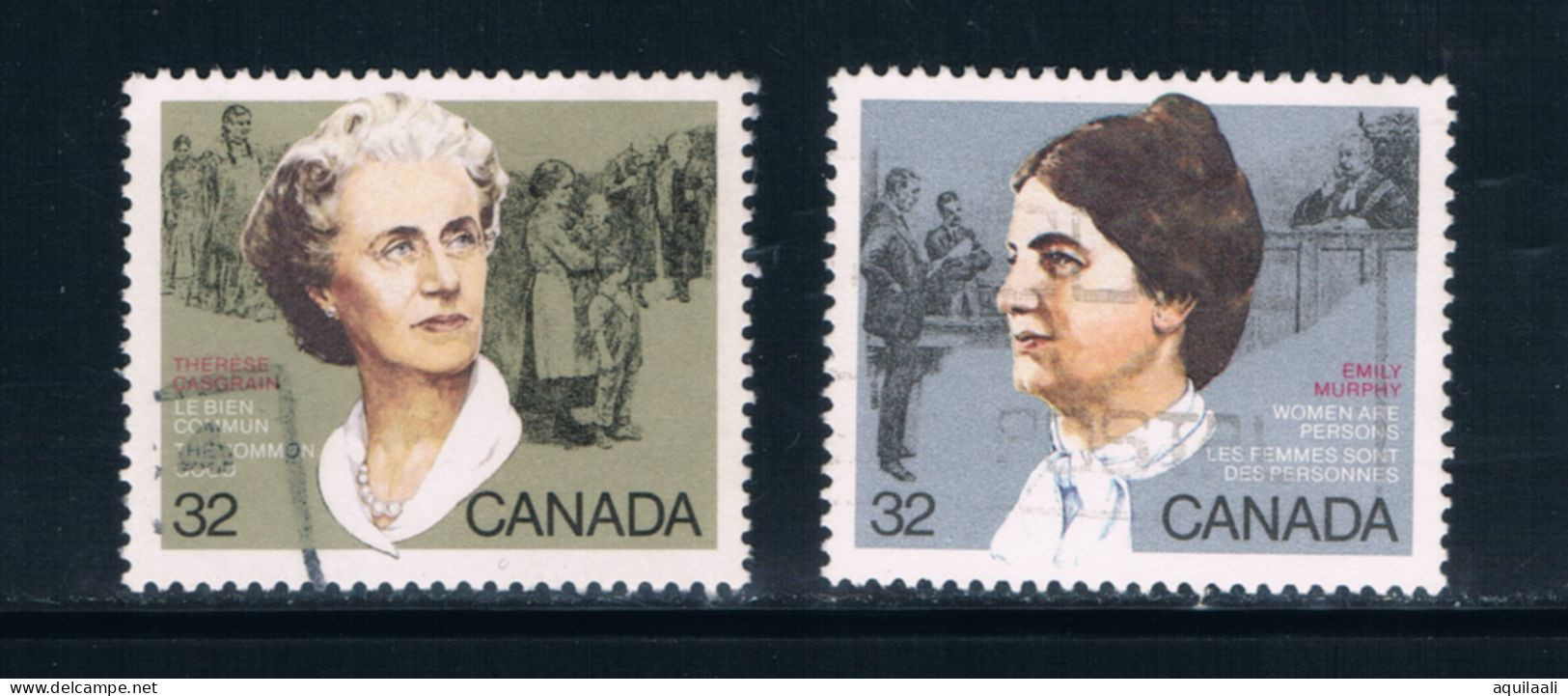 CANADA 1985 -Attiviste Diritti Donne Serie Completa Usata - Used Stamps