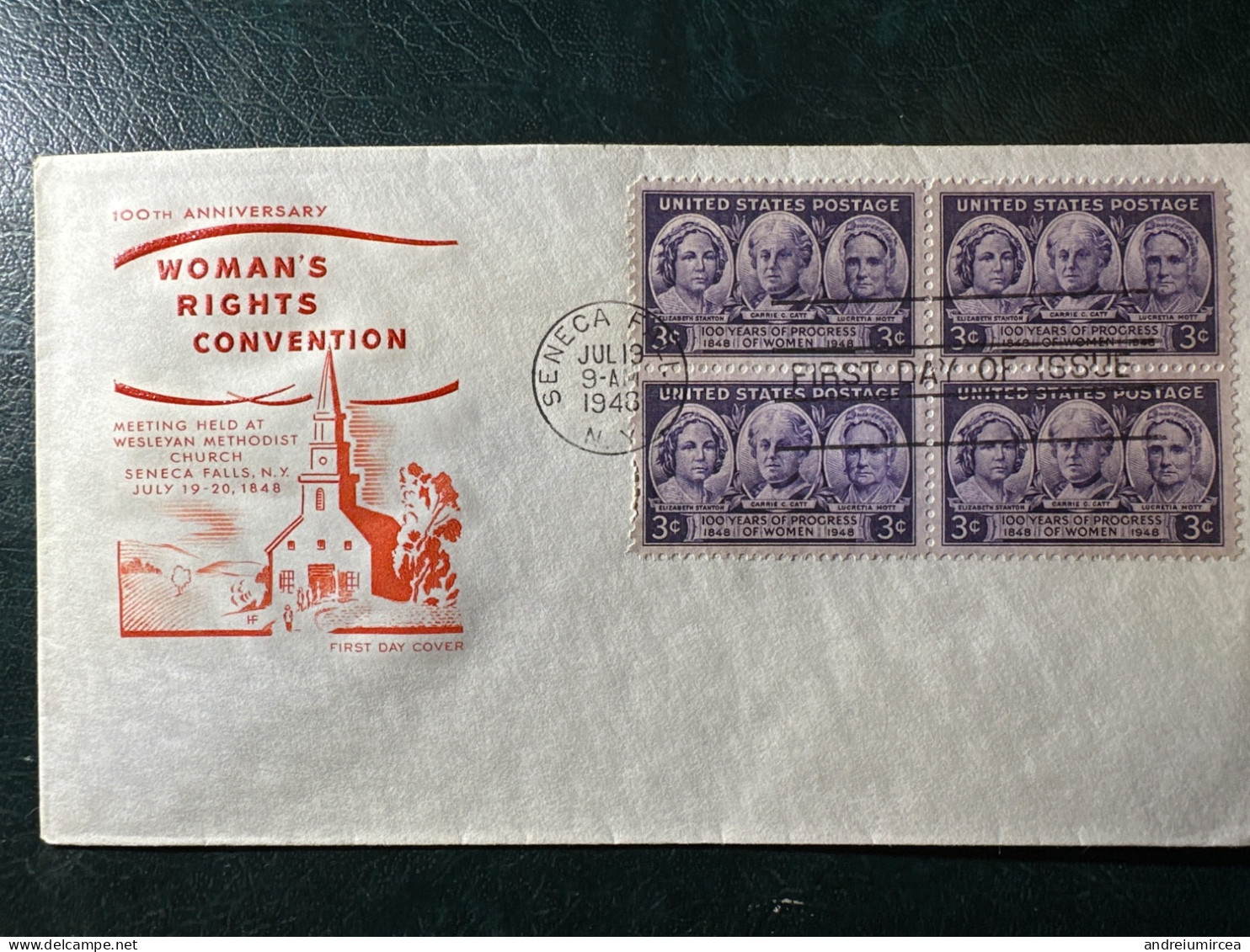 1948 FDC WOMAN’S RIGHTS CONVENTION - Omslagen Van Evenementen