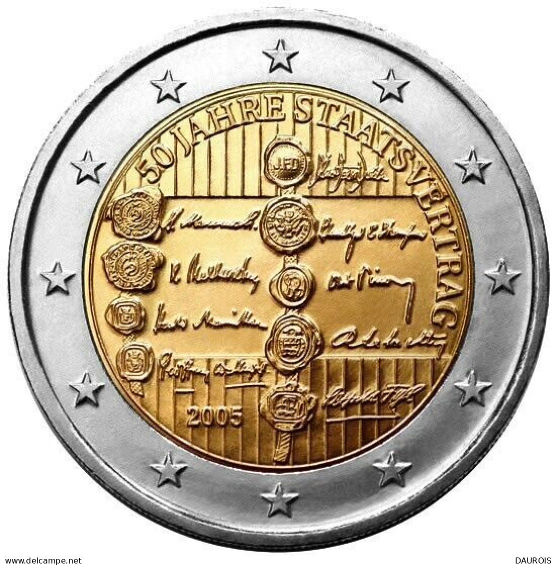 Les 2 Euros Commémoratives NEUVES- Année 2005-6 Pièces - Luxemburg