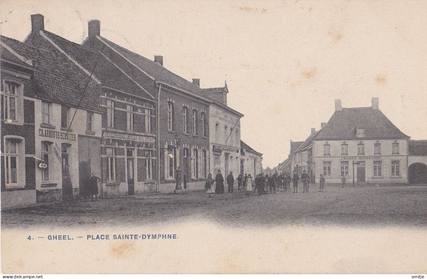 GEEL GHEEL 1906 PLACE SAINTE DYMPHNE  - KLEINE ANIMATIE - Geel