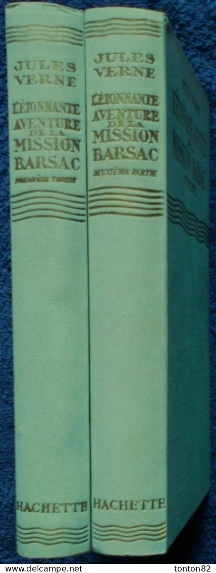 Jules Verne - L'étrange Aventure De La Mission BARSAC - ( Tomes 1 & 2 ) - HACHETTE / Bibliothèque Verte - ( 1941 ) . - Bibliothèque Verte